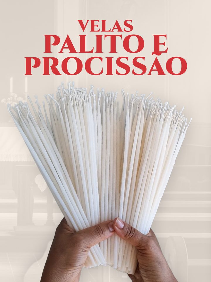 Velas Palito e Procissão