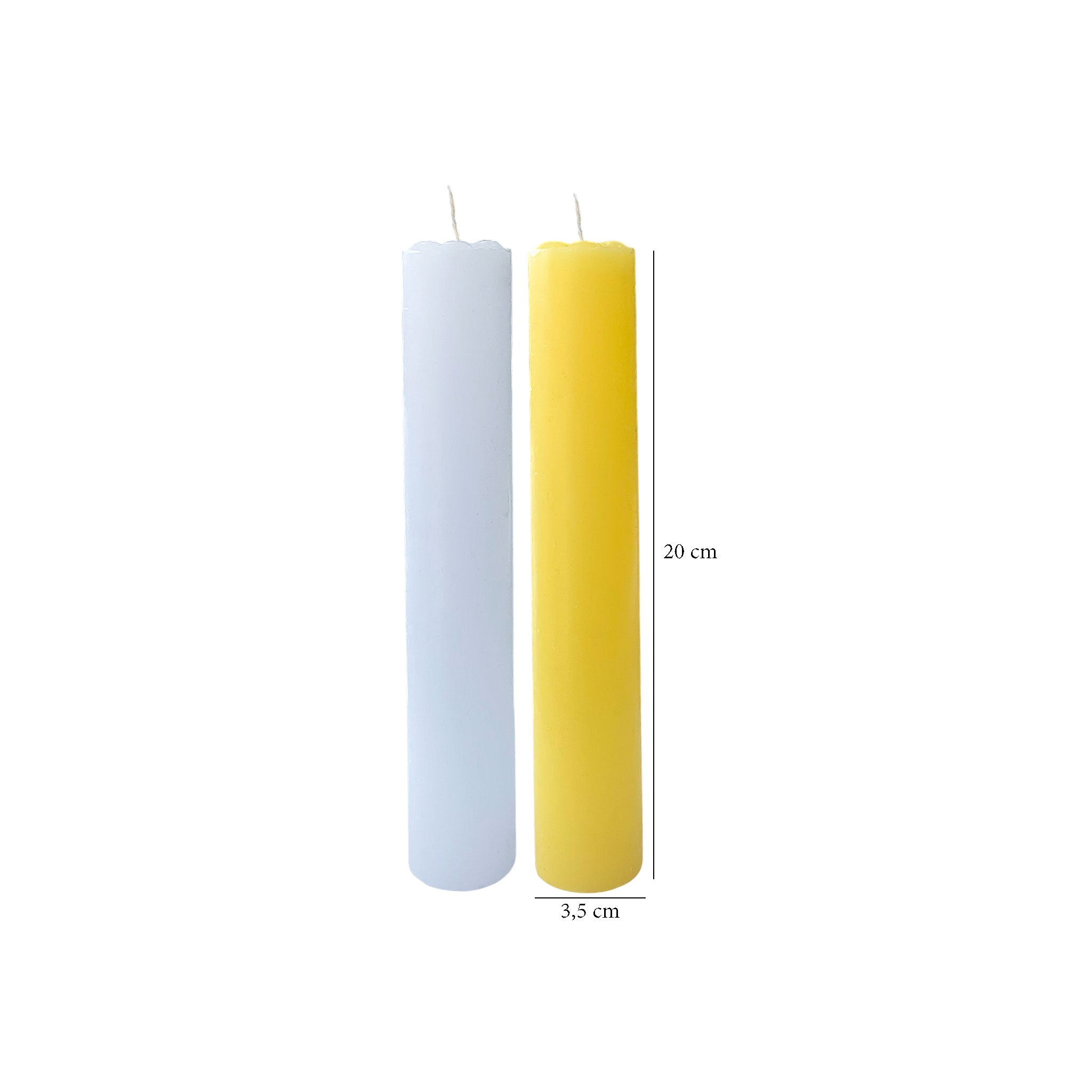 Vela de Castiçal 3,5 cm de Diâmetro