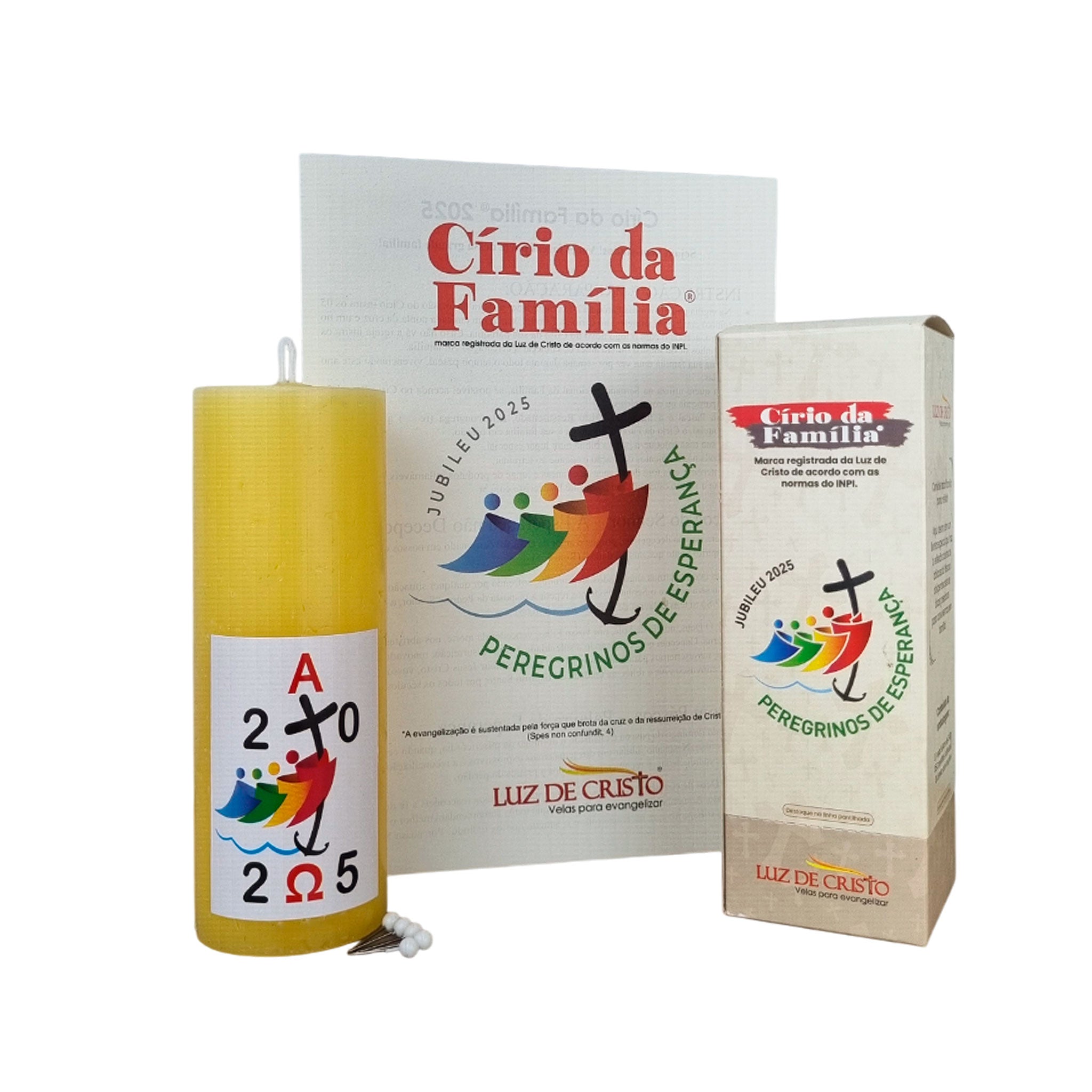 Círio da Família 5x14 cm na Caixa