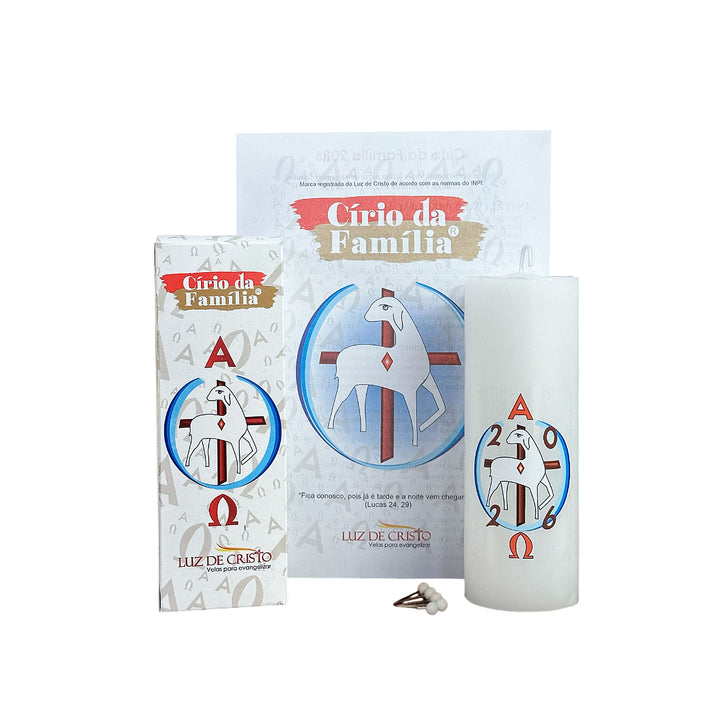 Círio da Família 5x14 cm na Caixa