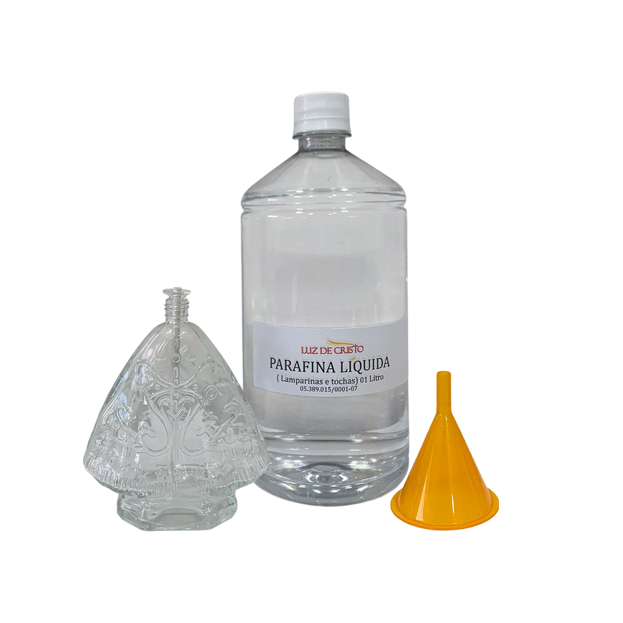 Kit Lamparina Decorativa Aparecida + Fluido